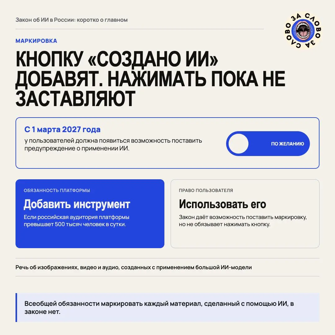 В России принят первый закон об искусственном интеллекте | Сетка — социальная сеть от hh.ru