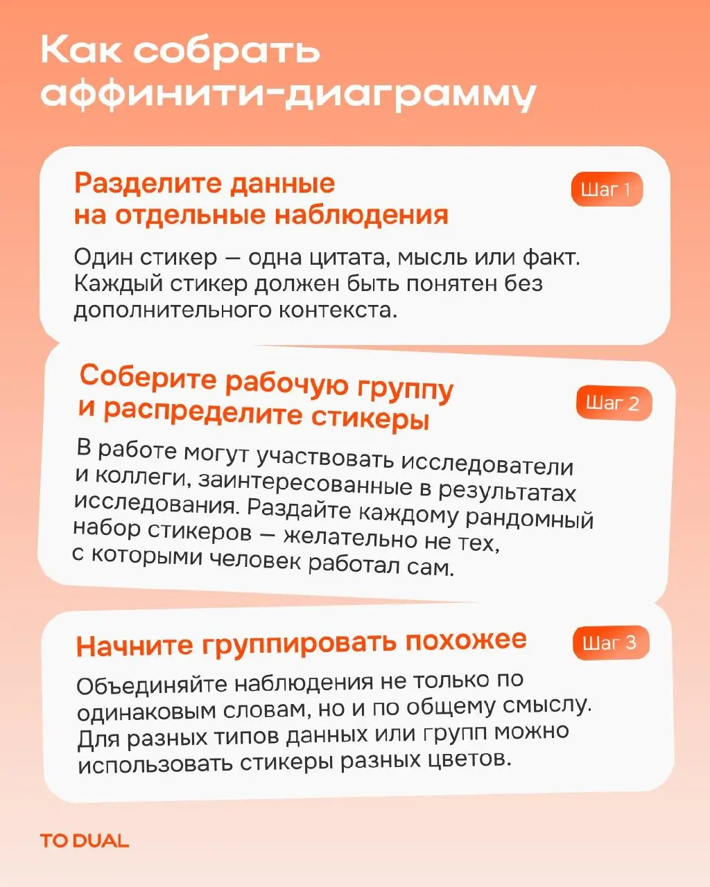 Когда после интервью, опросов и сессий накапливается много данных, возникает желание сразу разложить их по привычным категориям…и пропустить то, что не вписывается в исходную логику😟
Head обучения и и... | Сетка — социальная сеть от hh.ru