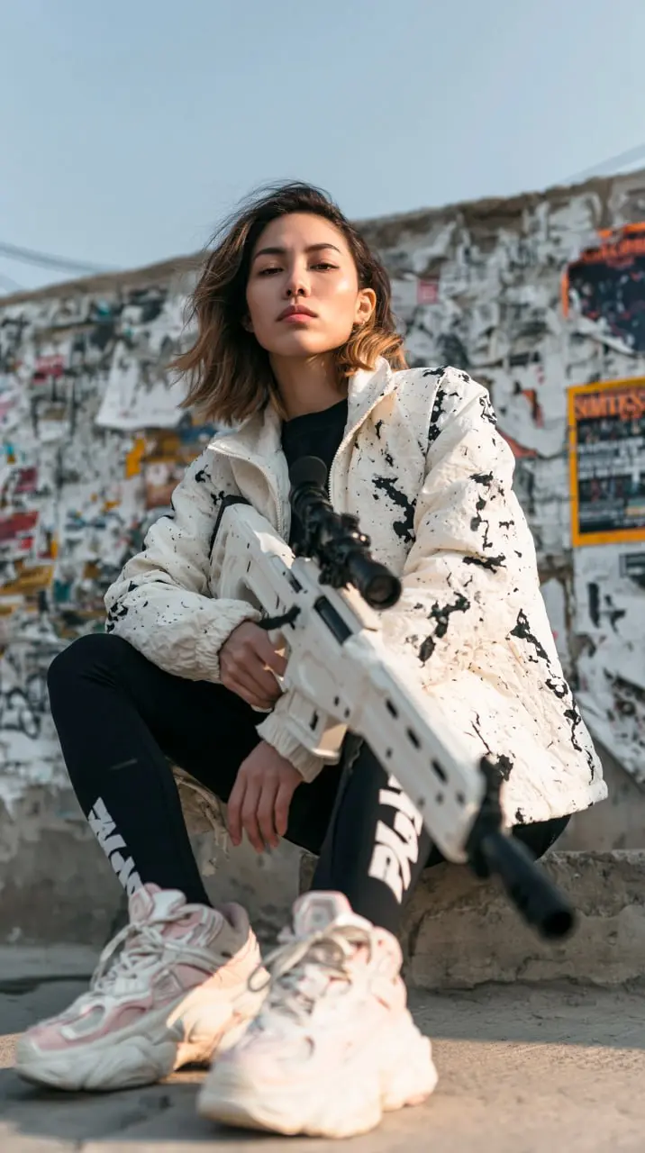 Tactical Drip: когда стиль убивает ⚡️👟
Массивные кроссы, объемные куртки, граффити-стены и футуристичный арсенал. Настоящая эстетика опасных улиц будущего | Сетка — социальная сеть от hh.ru