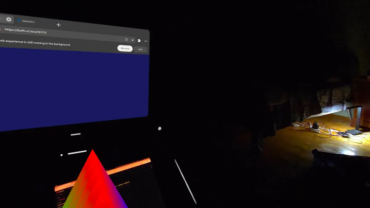 WebGPU + WebXR в Oculus Quest 3 | Сетка — социальная сеть от hh.ru