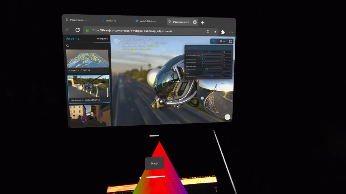 WebGPU + WebXR в Oculus Quest 3 | Сетка — социальная сеть от hh.ru