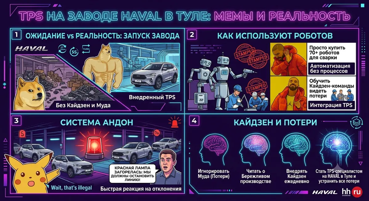 Как работает система TPS на заводе HAVAL 🏭 | Сетка — социальная сеть от hh.ru