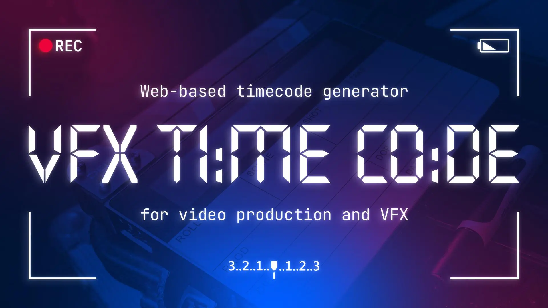 🎬 VFX Timecode Generator
VFX-супервайзерам регулярно нужно выводить таймкод в кадр: для синхронизации нескольких камер, проведения технических тестов, съёмки гридов или просто в качестве цифровой хлоп... | Сетка — социальная сеть от hh.ru