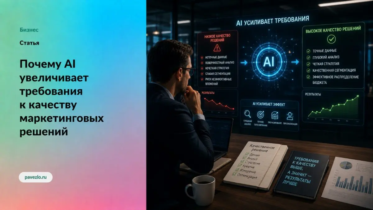 AI повышает требования к качеству маркетинговых решений | Сетка — социальная сеть от hh.ru