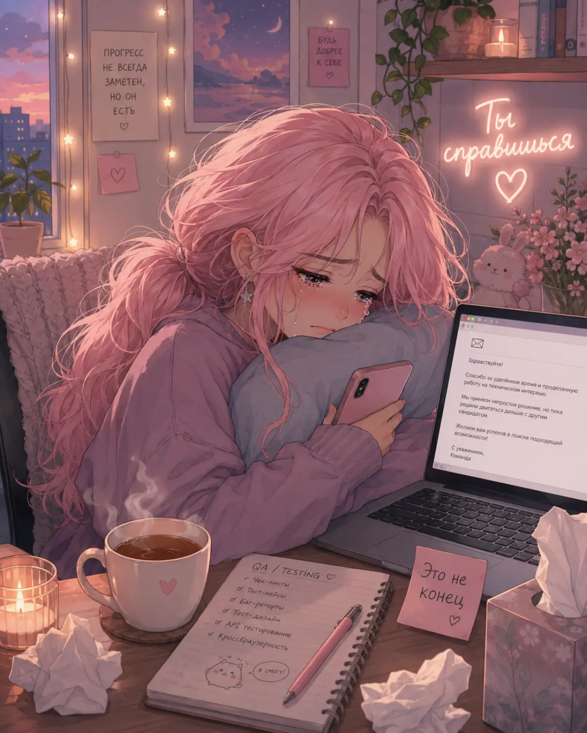 Как пережить отказ после технического собеседования 💔 | Сетка — социальная сеть от hh.ru