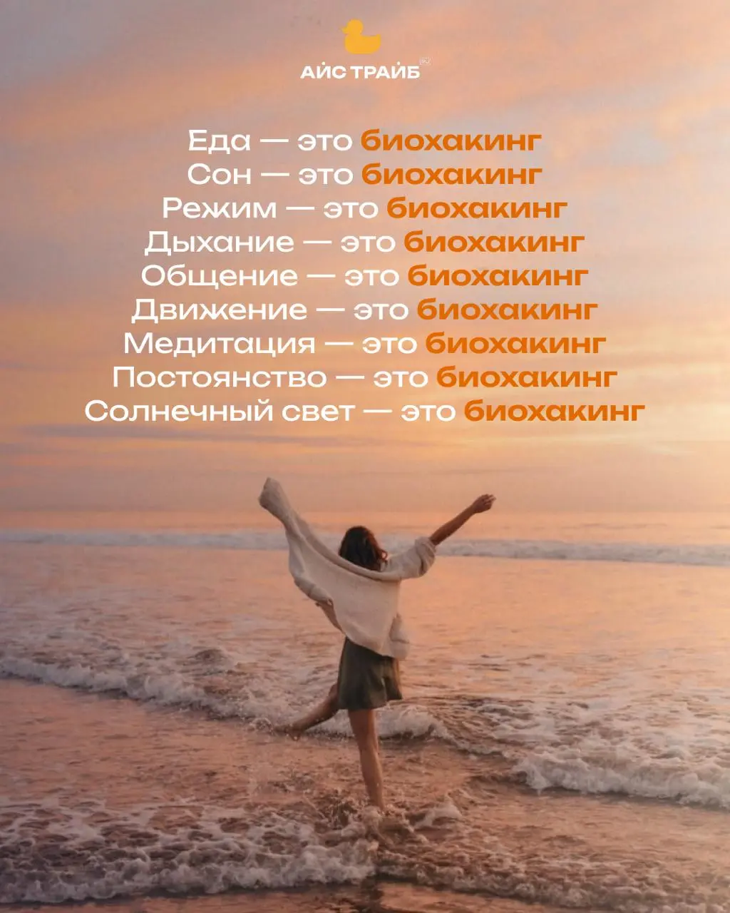 Мы все — биохакеры!
Это не всегда только нутрицевтики или горсть датчиков на теле, или только спорт.
Настоящий биохакинг всегда начинается с базовых вещей, о которых мы почему-то часто забываем | Сетка — социальная сеть от hh.ru