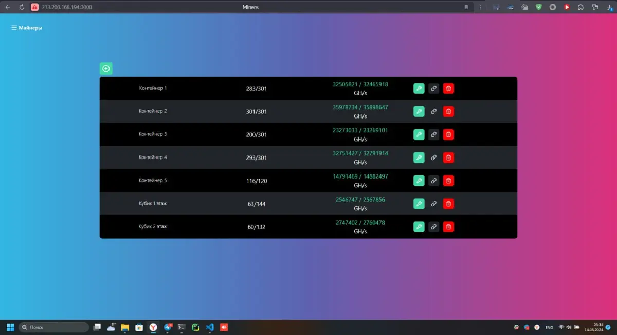 RackGrid. ПО для майнинга | Сетка — социальная сеть от hh.ru