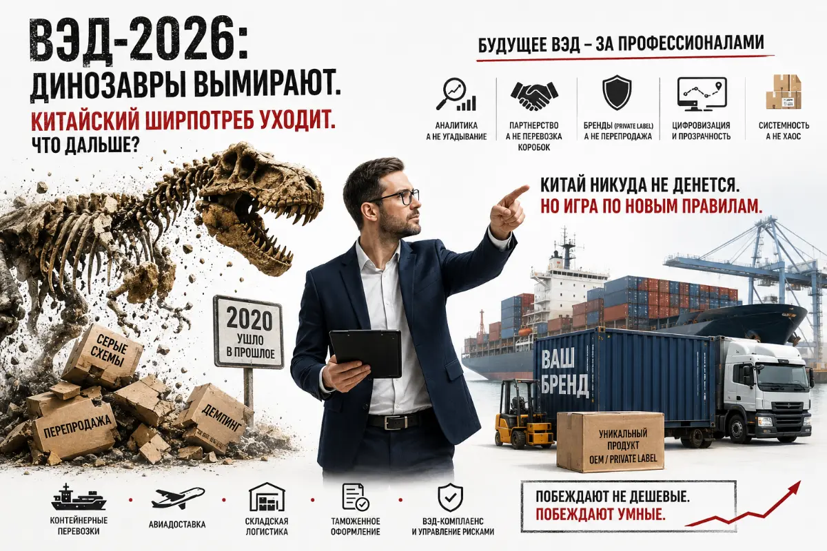 ВЭД-2026: динозавры вымирают. Китайский ширпотреб уходит... | Сетка — социальная сеть от hh.ru