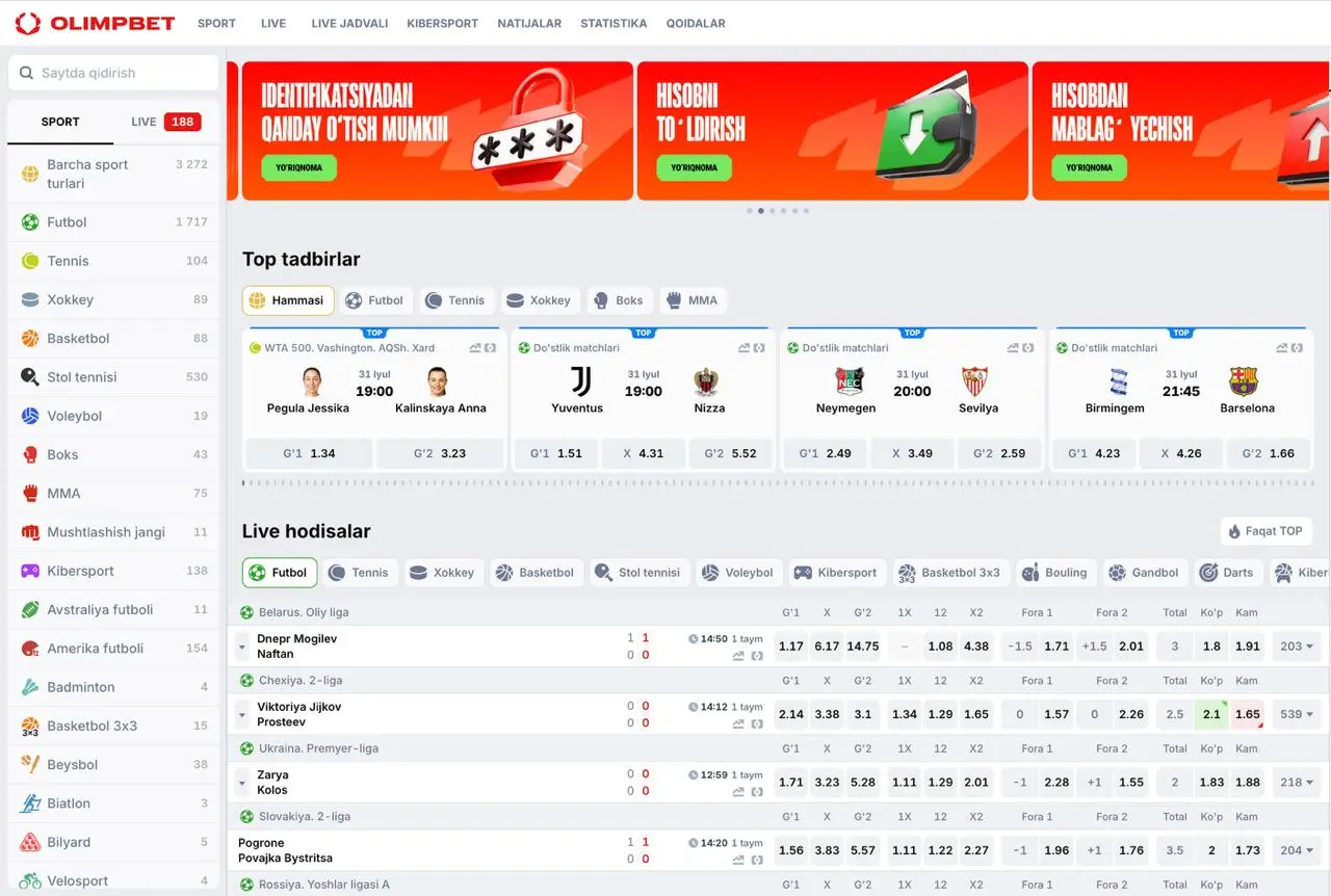 ⚡🇺🇿 OLIMPBET — первая официальная БК в Узбекистане!
Ранее Узбекистан легализовал беттинг, но не выдавал лицензии. Весь рынок был офшорным.
Теперь на нем появилась БК с успешным опытом в регионе | Сетка — социальная сеть от hh.ru