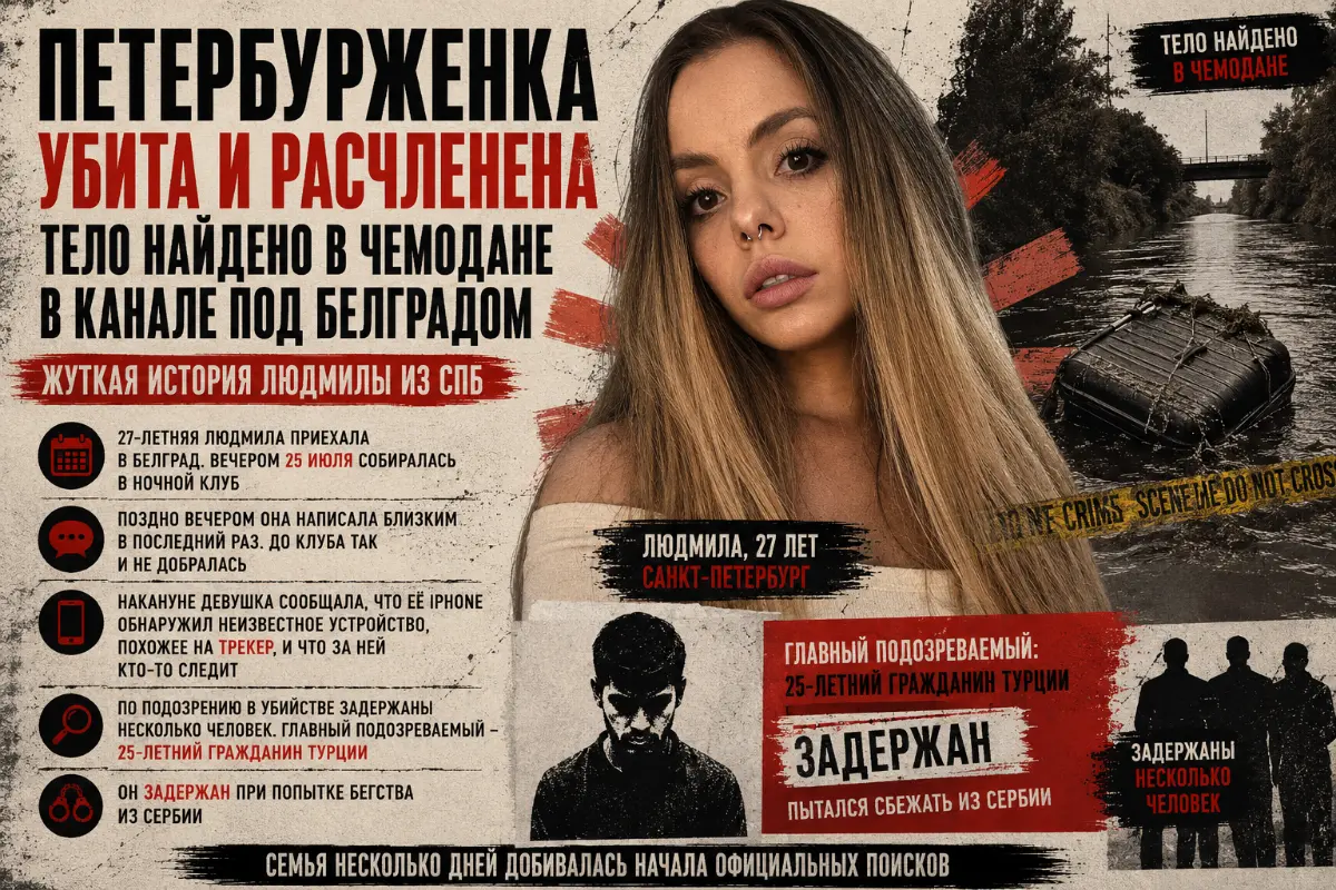 По подозрению в убийстве задержаны несколько человек. Главный подозреваемый — 25-летний гражданин Турции — он задержан при попытке бегства из Сербии 👮‍♂️ | Сетка — социальная сеть от hh.ru