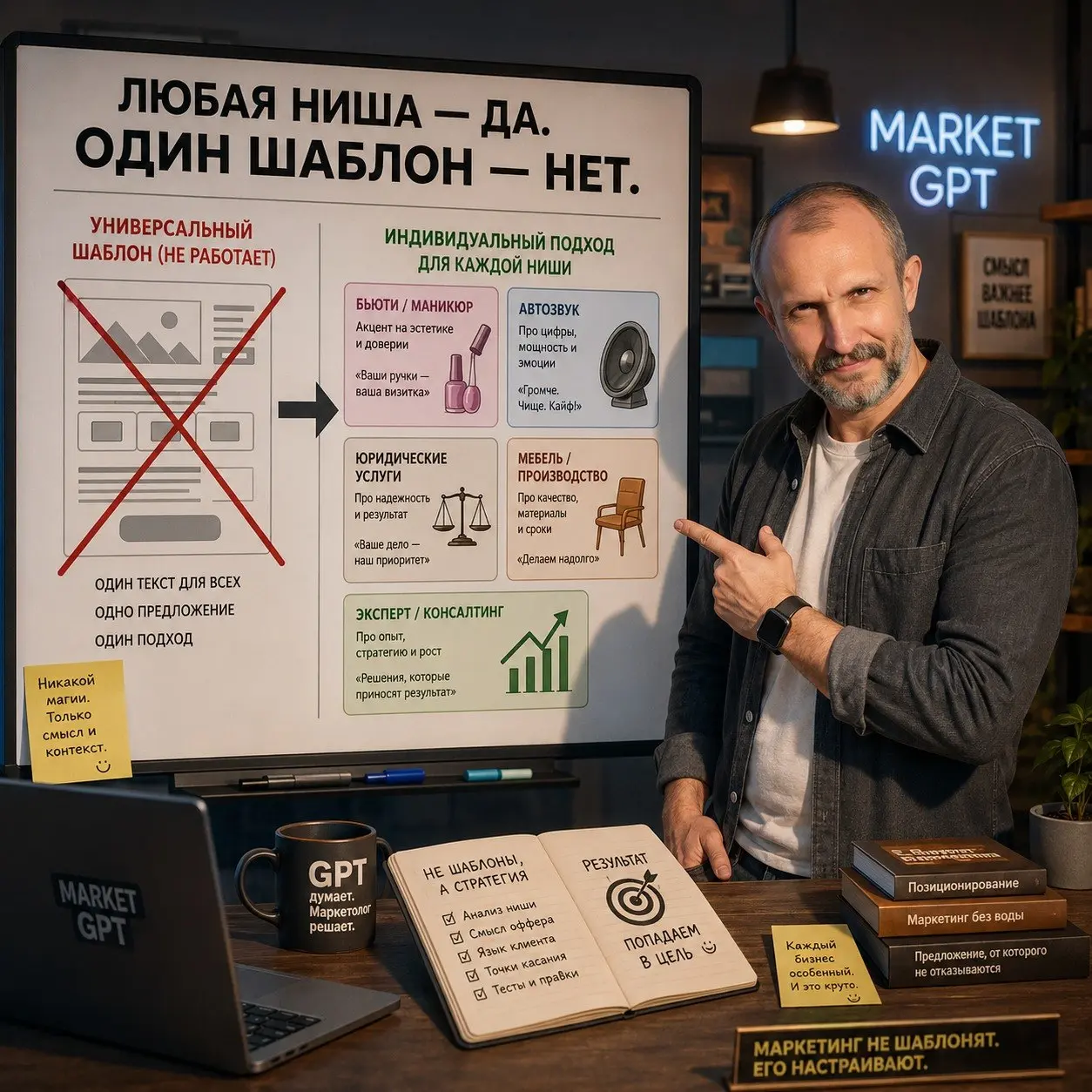 В первом посте я написал:
Тип бизнеса — любой. Ниша — любая.
И уверен, кто-то прочитал и подумал:
— Ну всё понятно | Сетка — социальная сеть от hh.ru