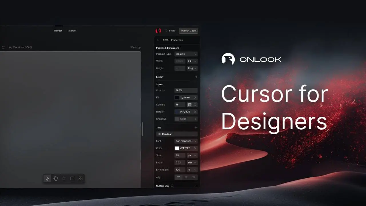 Нашли Cursor для дизайнеров — Оnlook соберёт ЛЮБОЙ проект локально и сэкономит вам кучу времени на проектировании и вёрстке дизайнов | Сетка — социальная сеть от hh.ru