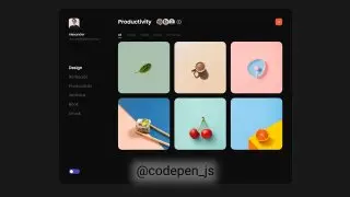 Bookmark App - View Transition — меню. Реализована с помощью СSS и js
https://codepen.io/TurkAysenur/pen/BavLzPj | Сетка — социальная сеть от hh.ru