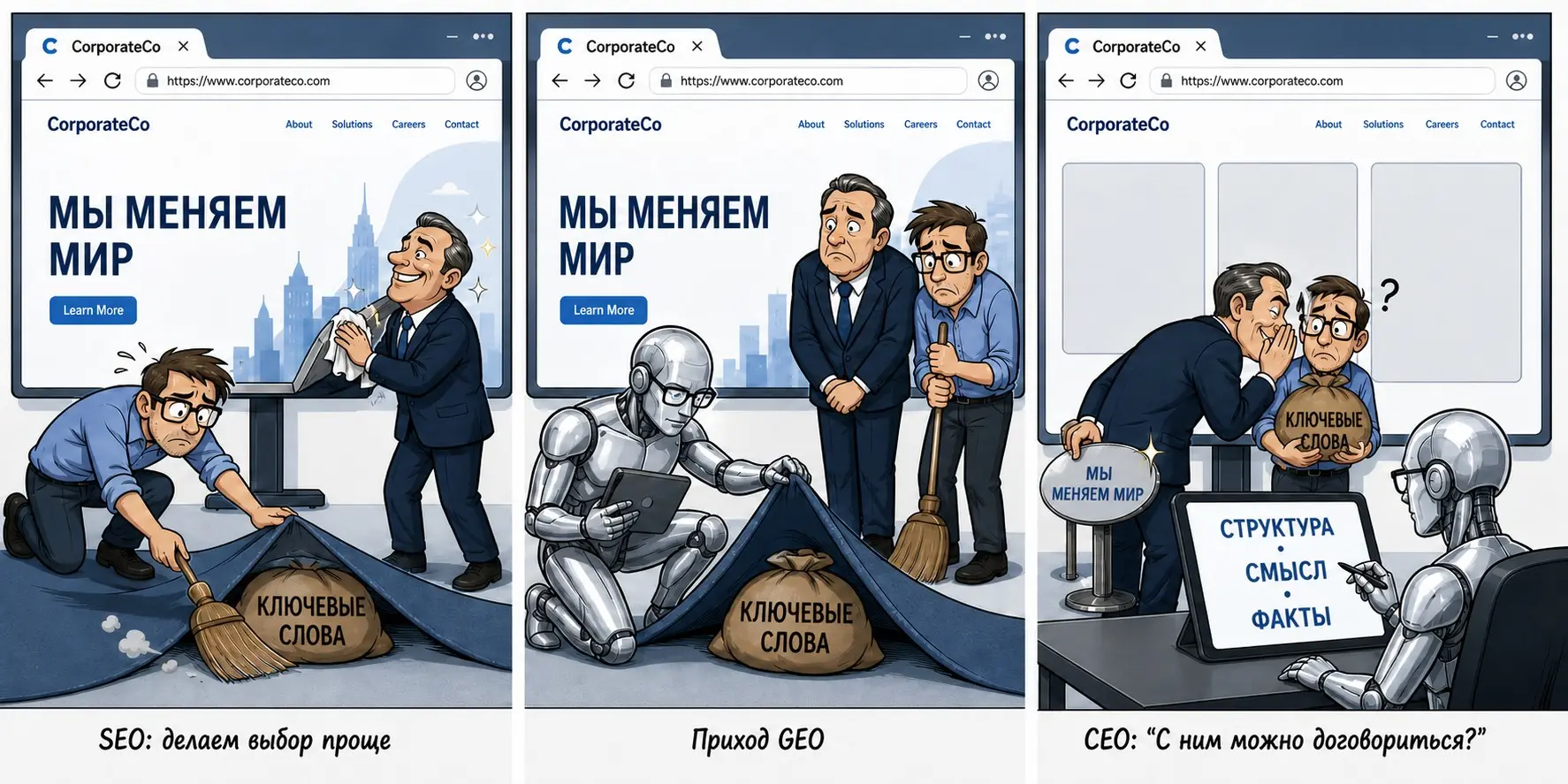 🧠 Кадр №27: Когда SEO закончился, а здравый смысл включился | Сетка — социальная сеть от hh.ru