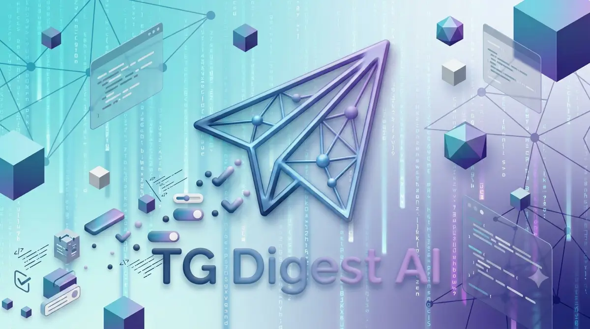 💎 Ещё одно моё кастомное творение с Lovable – TG Digest AI | Сетка — социальная сеть от hh.ru