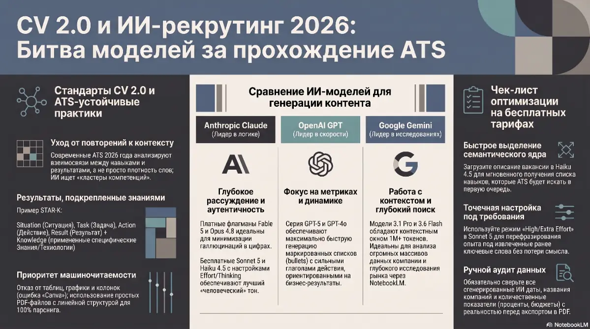 CV 2.0 и ИИ-рекрутинг 2026: Битва моделей за ATS | Сетка — социальная сеть от hh.ru
