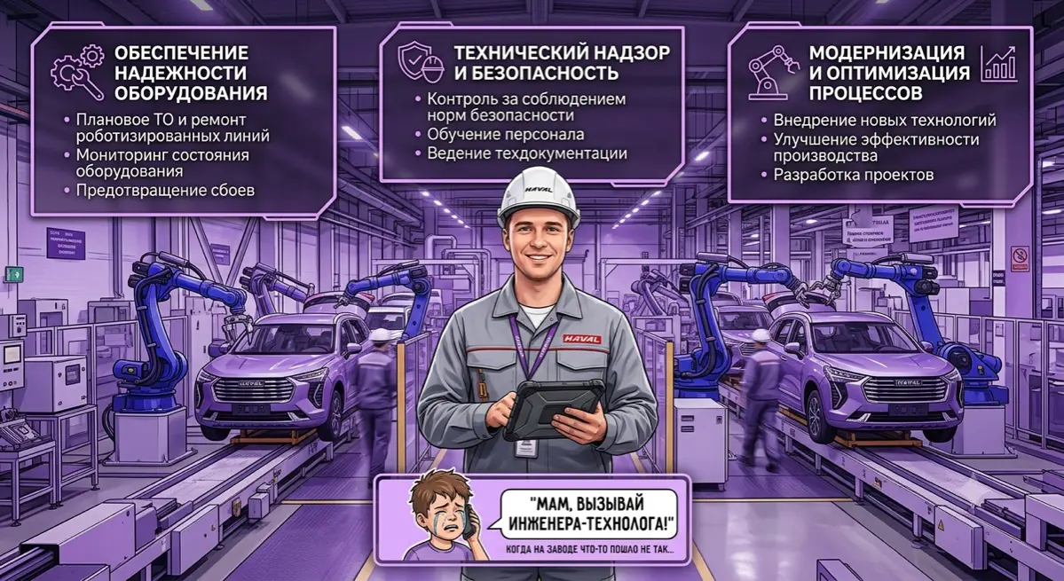 🤖Кто стоит за бесперебойной работой завода HAVAL? | Сетка — социальная сеть от hh.ru