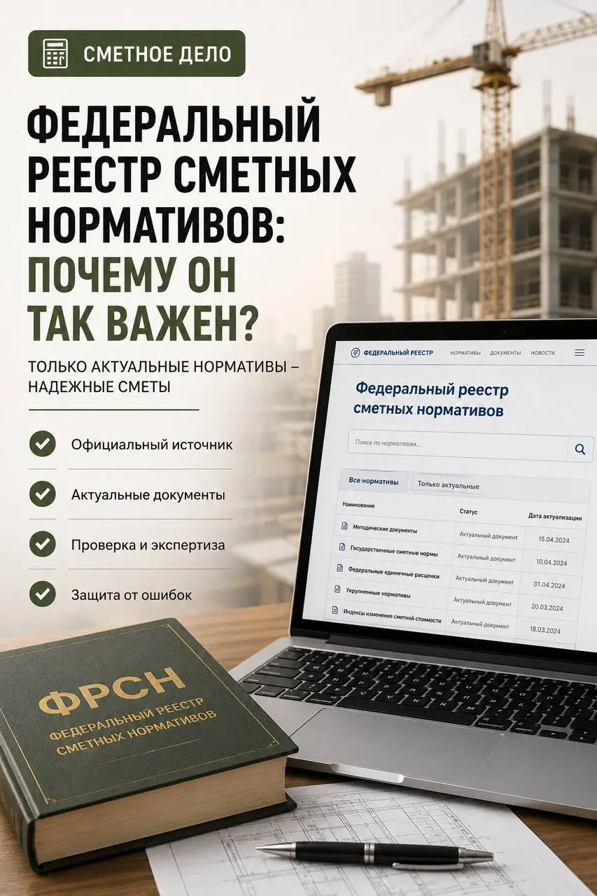 Федеральный реестр сметных нормативов: почему он так важен?
Когда начинающий сметчик начинает изучать нормативную базу, он быстро сталкивается с аббревиатурой ФРСН | Сетка — социальная сеть от hh.ru