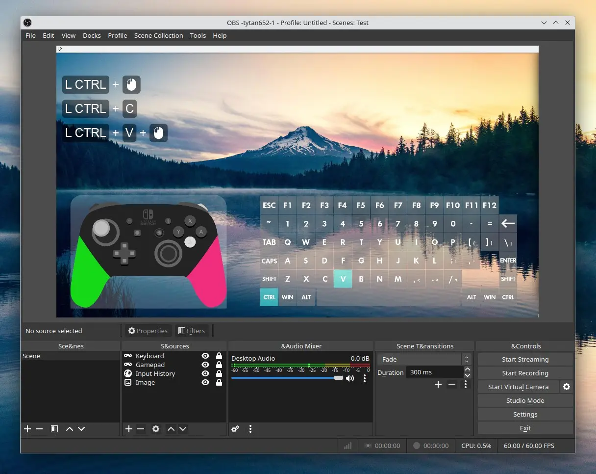 input-overlay
Это плагин для OBS Studio, который отображает на экране нажатия клавиш клавиатуры, кнопок мыши и геймпада в реальном времени во время стримов или записей | Сетка — социальная сеть от hh.ru