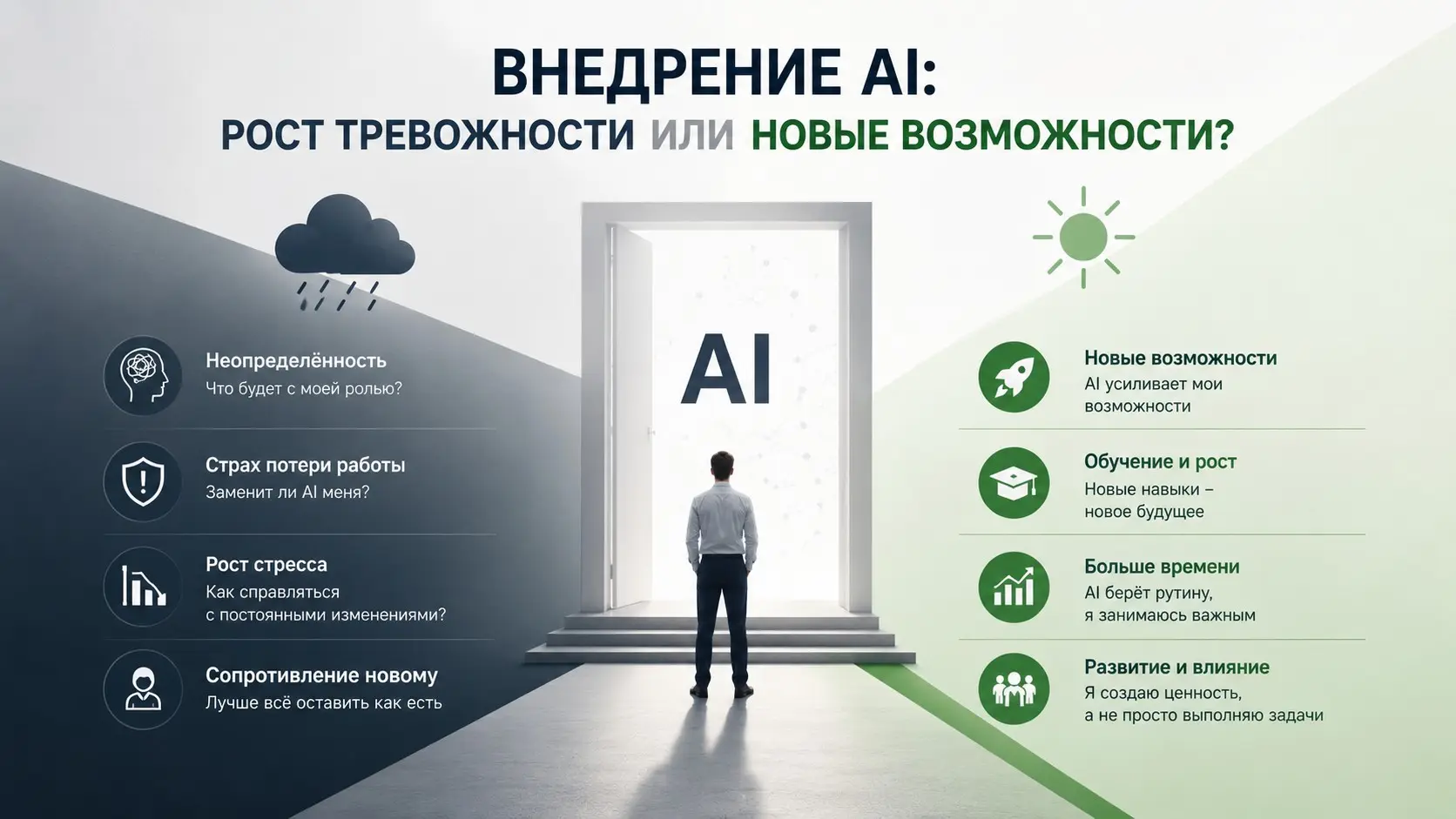 Внедрение AI: рост тревожности или новые возможности? | Сетка — социальная сеть от hh.ru