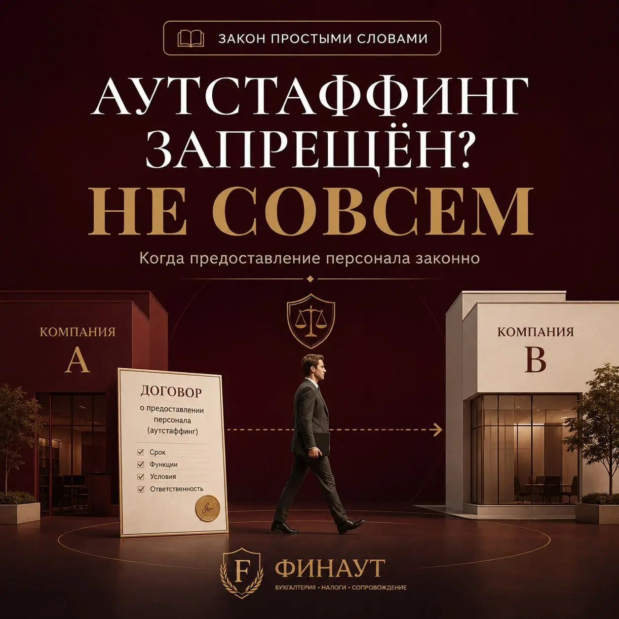 Аутстаффинг запрещён? Не совсем 😏
📖 Закон простыми словами
И действительно: статья 56 | Сетка — социальная сеть от hh.ru