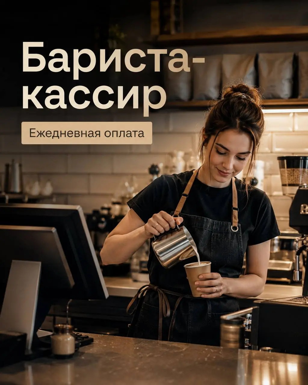 БАРИСТА-КАССИР
От 4 500₽/смена
Прямой работодатель
• Москва, м. Комсомольская, ул. Большая Спасская 8ст1а
• Рестораны/Кафе
• +79880078675
Полное описание вакансии размещено в Телеграм и Макс | Сетка — социальная сеть от hh.ru