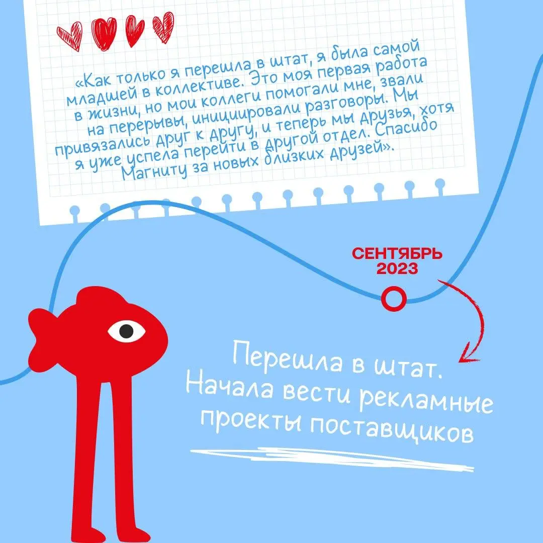 Что делать? Начать карьеру в Магните с оплачиваемой стажировки 💛
Если хотите получить первый опыт в крупной компании и работать над реальными бизнес-задачами, обратите внимание на программу «Бизнес Ст... | Сетка — социальная сеть от hh.ru