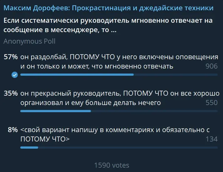 Отношение к мгновенным ответам на сообщения | Сетка — социальная сеть от hh.ru