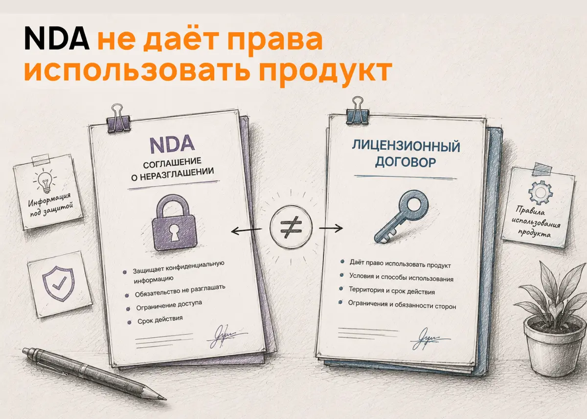 NDA и лицензионный договор: в чём разница и когда что нужно | Сетка — социальная сеть от hh.ru
