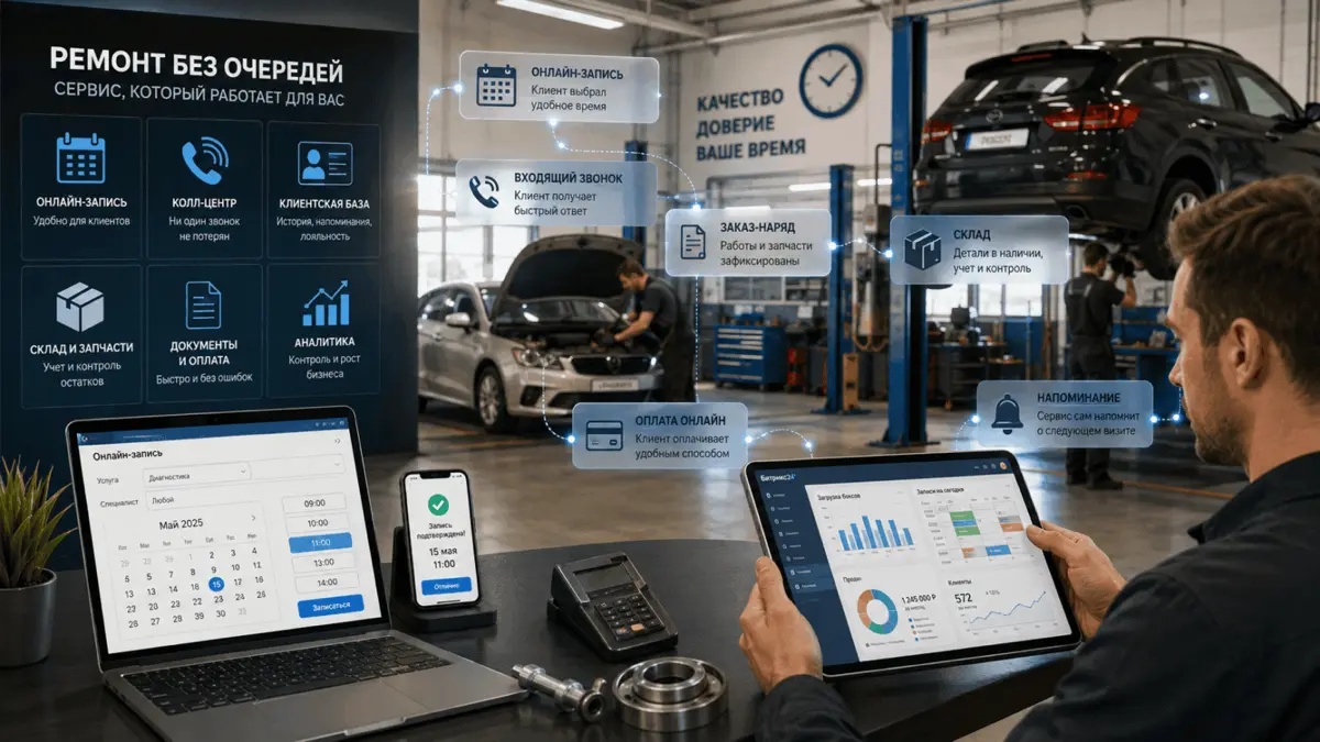 Ремонт без очередей: как CRM закрывает боли автосервиса | Сетка — социальная сеть от hh.ru