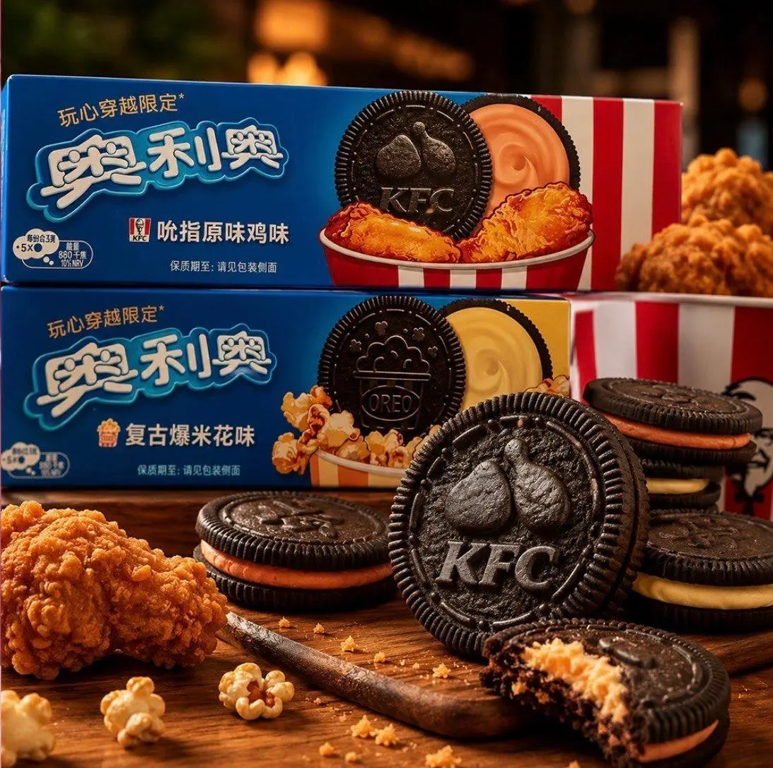 KFC продолжает экспериментировать со странными вкусами. Ранее он уже выпускал мороженое со вкусом подливки.
А теперь он объединился с Oreo, чтобы выпустить лимитированную серию с солёной начинкой | Сетка — социальная сеть от hh.ru