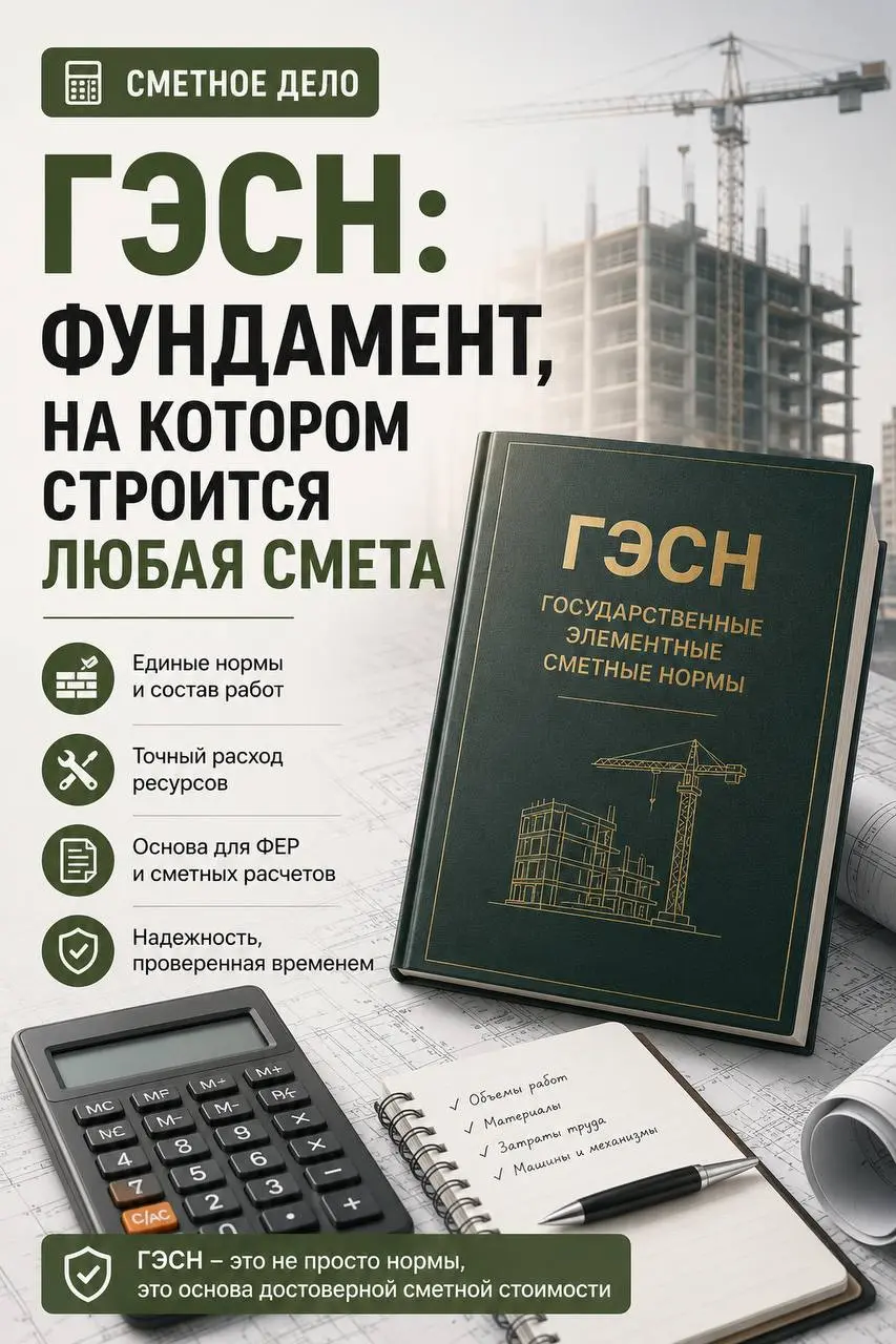 ГЭСН: фундамент, на котором строится любая смета
Когда начинающие сметчики впервые открывают сборники ГЭСН, многие ожидают увидеть в них стоимость строительных работ | Сетка — социальная сеть от hh.ru