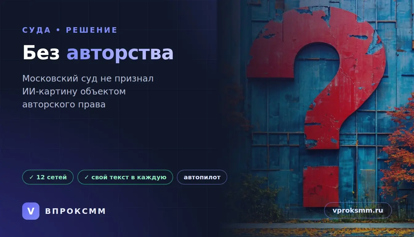 Суд отказал в правах на ИИ-картинку: урок для бизнеса | Сетка — социальная сеть от hh.ru