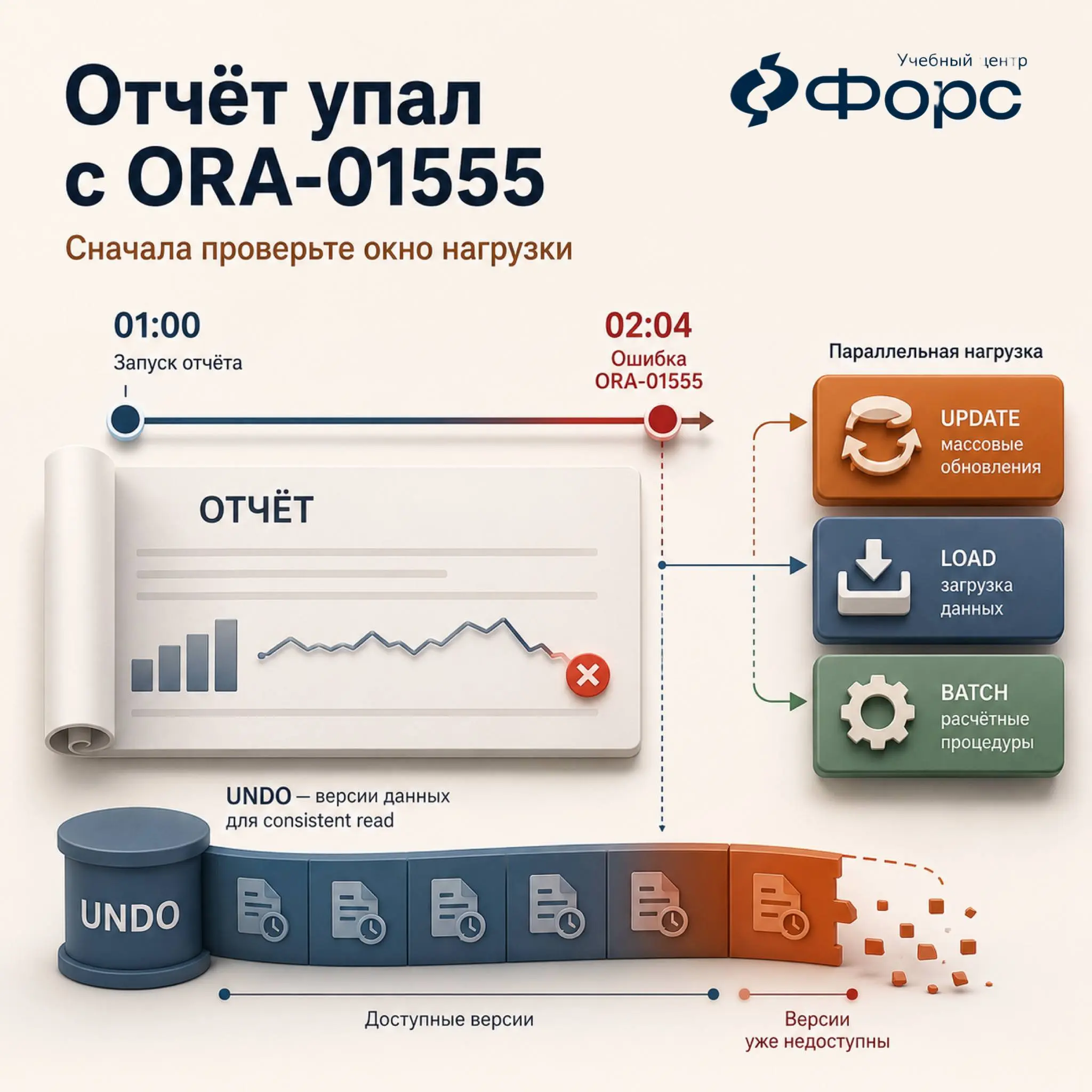🛠️ Часовой отчёт упал с ORA-01555 | Сетка — социальная сеть от hh.ru