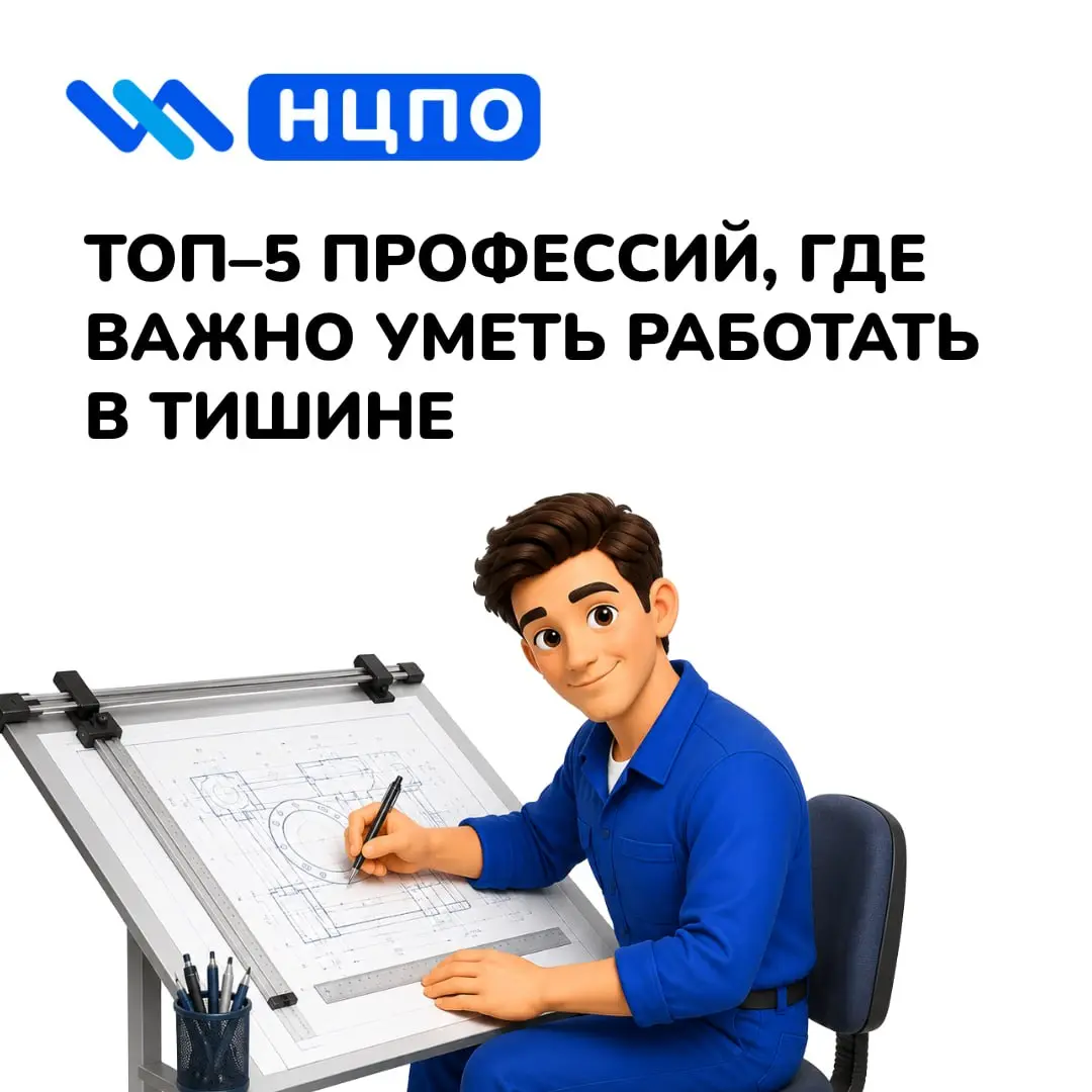 🤫 ТОП–5 профессий, где важно уметь работать в тишине
Есть работа, где шум и спешка только мешают. Здесь важны концентрация, спокойный темп и внимание к мелочам | Сетка — социальная сеть от hh.ru