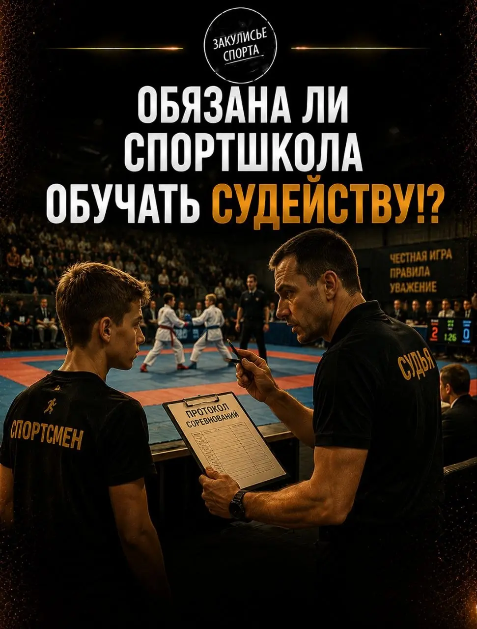 ОБЯЗАНА ЛИ СПОРТШКОЛА ОБУЧАТЬ СУДЕЙСТВУ⁉️
🤔Многие считают, что задача спортивной школы — только проводить тренировки и готовить спортсменов к соревнованиям | Сетка — социальная сеть от hh.ru