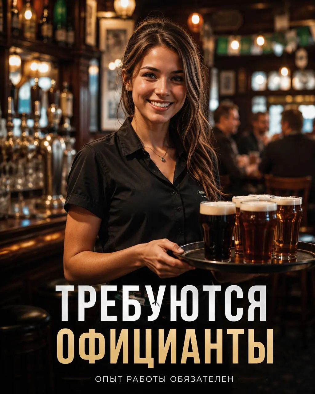 ОФИЦИАНТ
От 150 000₽
Ирландский паб
• Москва, м. Профсоюзная
• Рестораны/Кафе
• @LeeLeeMary
Полное описание вакансии размещено в Телеграм и Макс. Переходите по ссылке в закрепленном сообщении | Сетка — социальная сеть от hh.ru