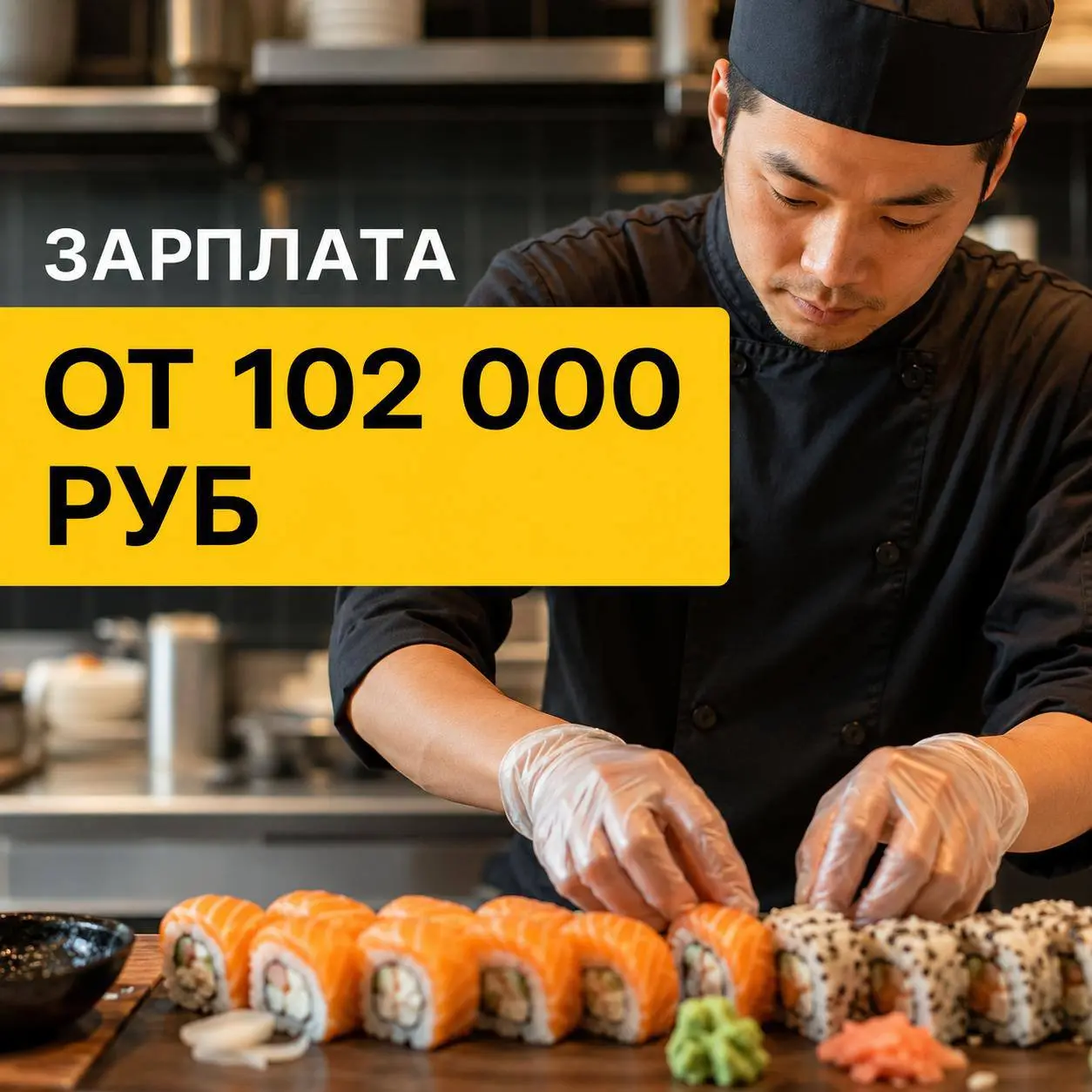 ПОВАР-СУШИСТ
От 102 000₽
Прямой работодатель
• Москва и Московская область
• Рестораны/Кафе
• +79675552939
Полное описание вакансии размещено в Телеграм и Макс | Сетка — социальная сеть от hh.ru