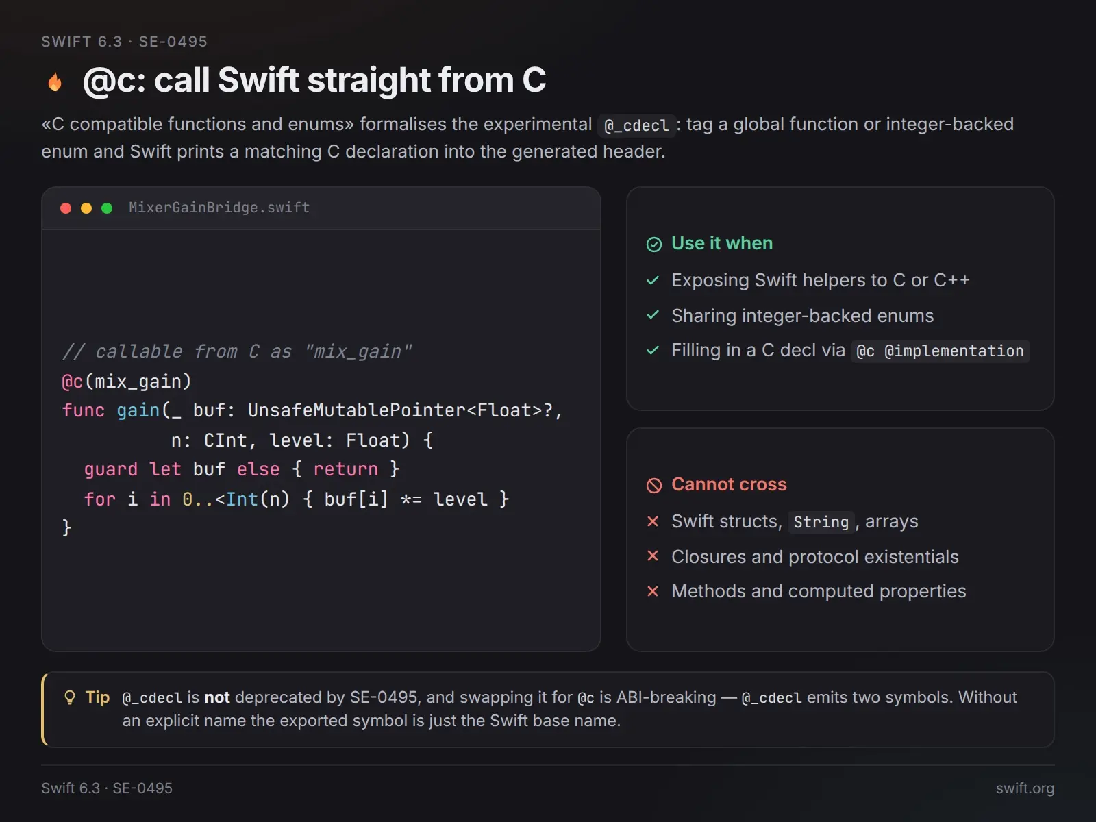 @c: вызывать Swift напрямую из C ‼️ | Сетка — социальная сеть от hh.ru