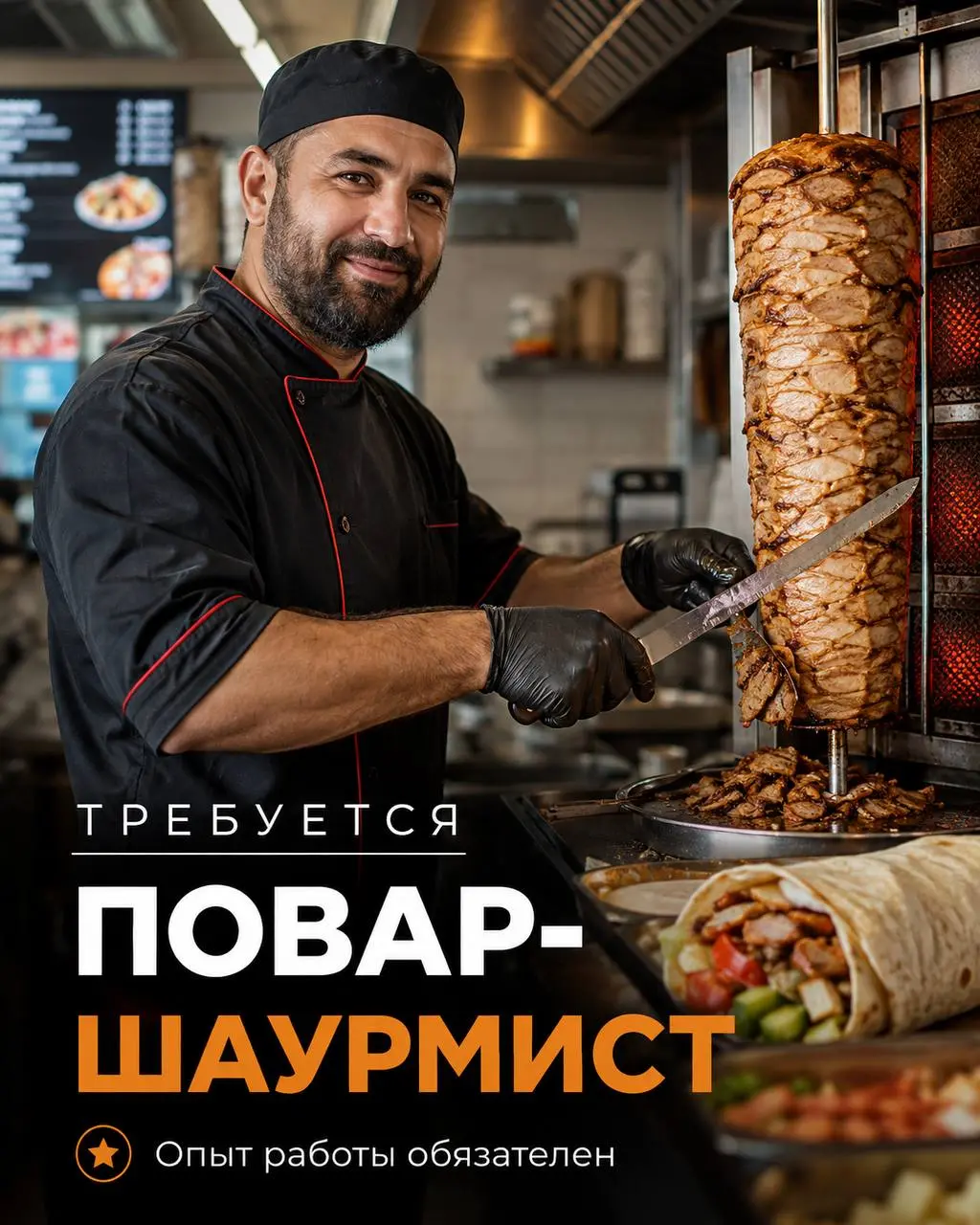 ПОВАР-ШАУРМИСТ
От 160 000₽
Шаурмичная
• Москва, м. Фрунзенская, ул | Сетка — социальная сеть от hh.ru