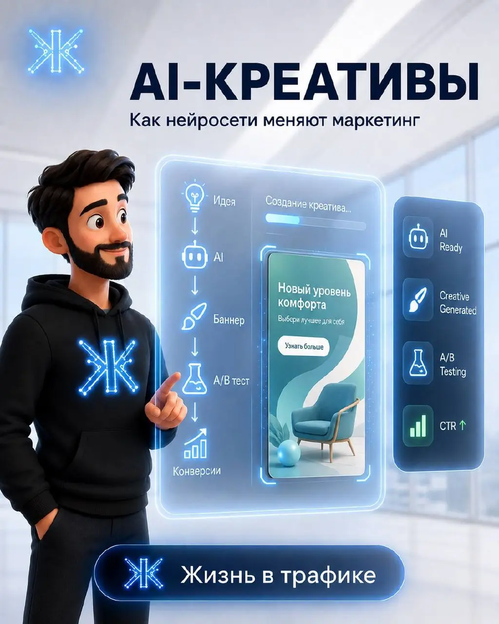 🤖 AI-креативы в маркетинге | Сетка — социальная сеть от hh.ru