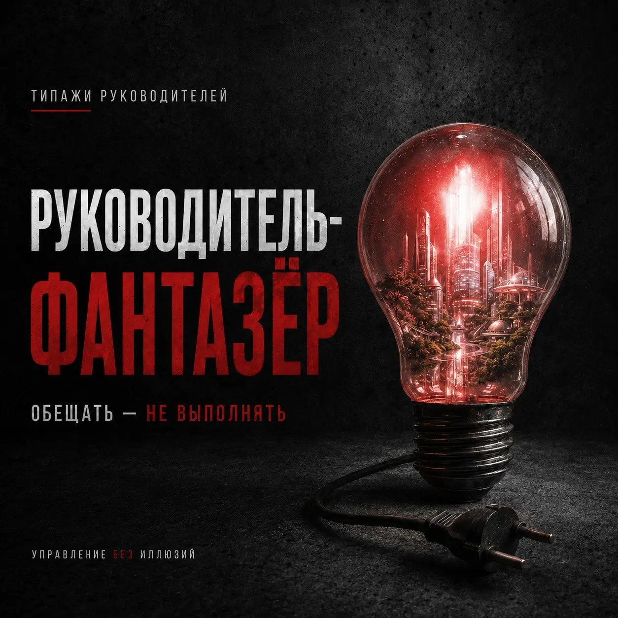 РУКОВОДИТЕЛЬ-ФАНТАЗЁР
У него всегда есть прекрасный план:
• Ещё немного поднажмём - и наймём людей.
• Закроем проект - и обновим оборудование.
• Потерпим до осени - пересмотрим зарплаты | Сетка — социальная сеть от hh.ru