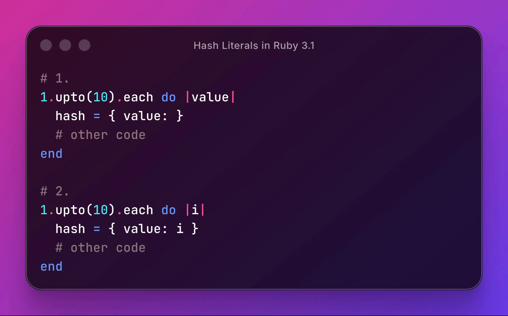 Хеш литералы в Ruby 3.1 | Сетка — социальная сеть от hh.ru