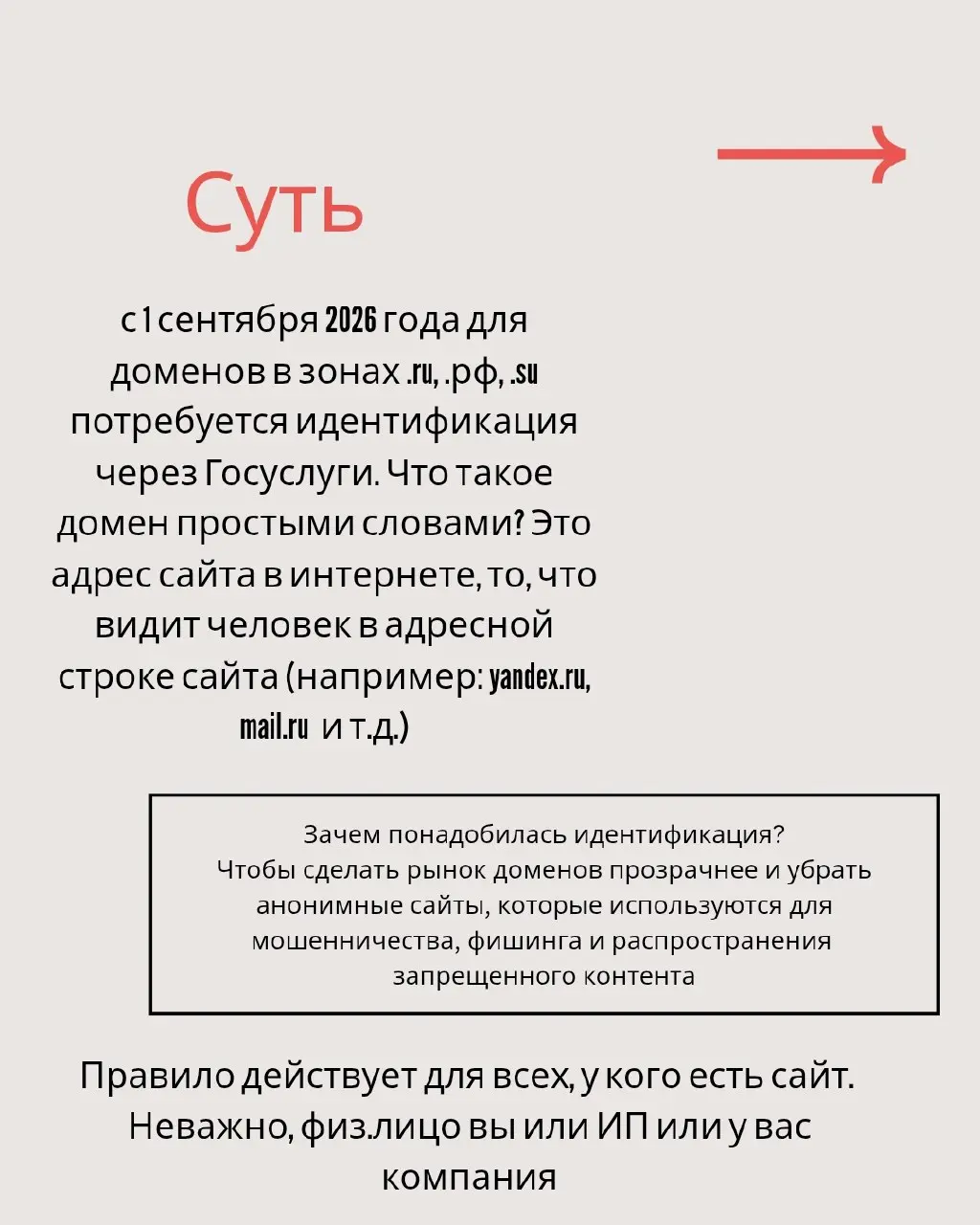 Чтобы не потерять свой сайт, до 1 сентября обязательно пройдите идентификацию через Госуслуги (признаюсь честно, мне как юристу, понадобилось много времени, чтобы вникнуть в этот механизм, от души зах... | Сетка — социальная сеть от hh.ru