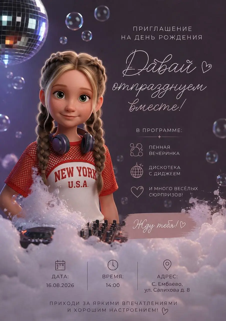 Приглашение | Стилизация под мультфильм ✨
Полная трансформация фото Анелии в сказочный, рисованный образ | Сетка — социальная сеть от hh.ru