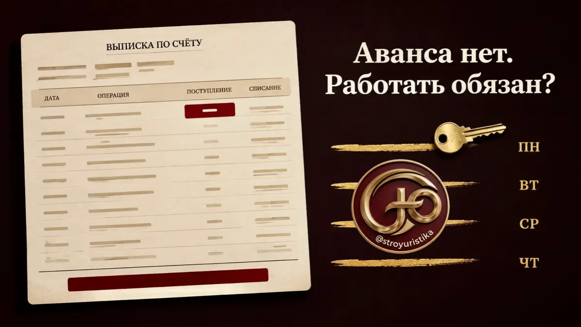 Аванс не пришел, что делать подрядчику? | Сетка — социальная сеть от hh.ru