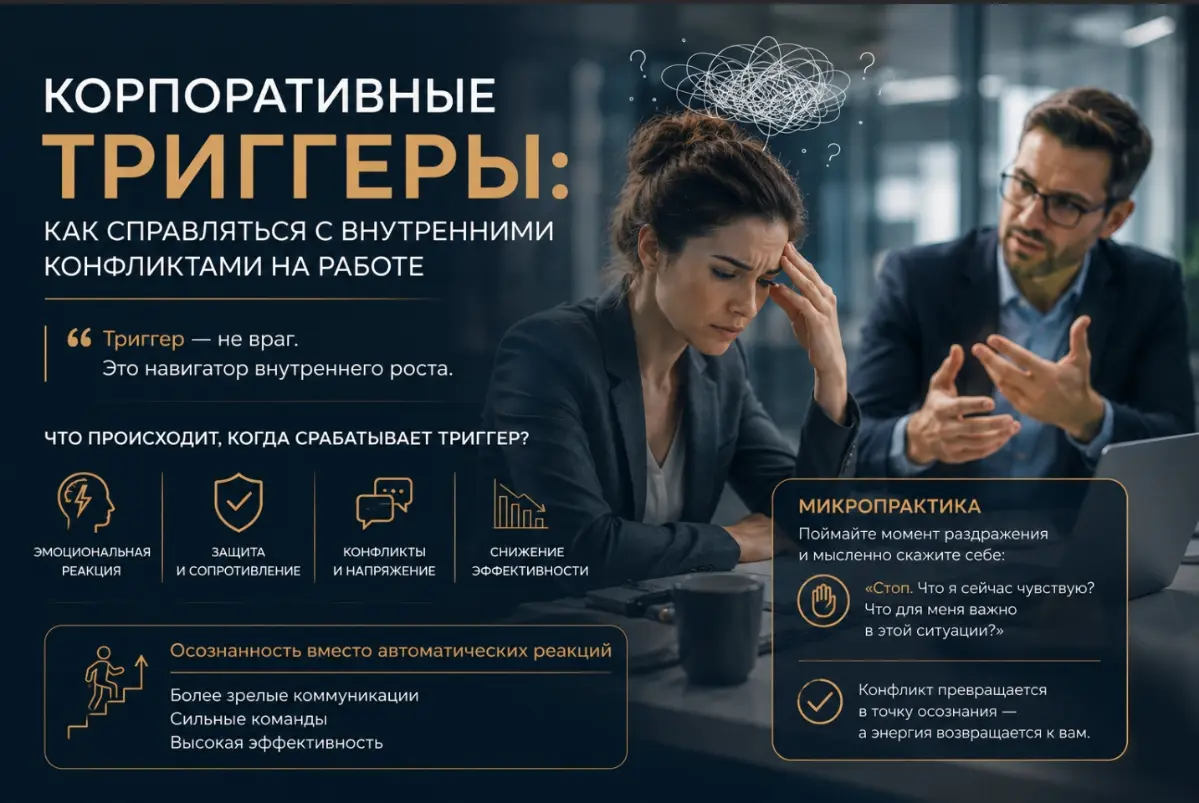 Роль внутренних триггеров в корпоративной среде | Сетка — социальная сеть от hh.ru