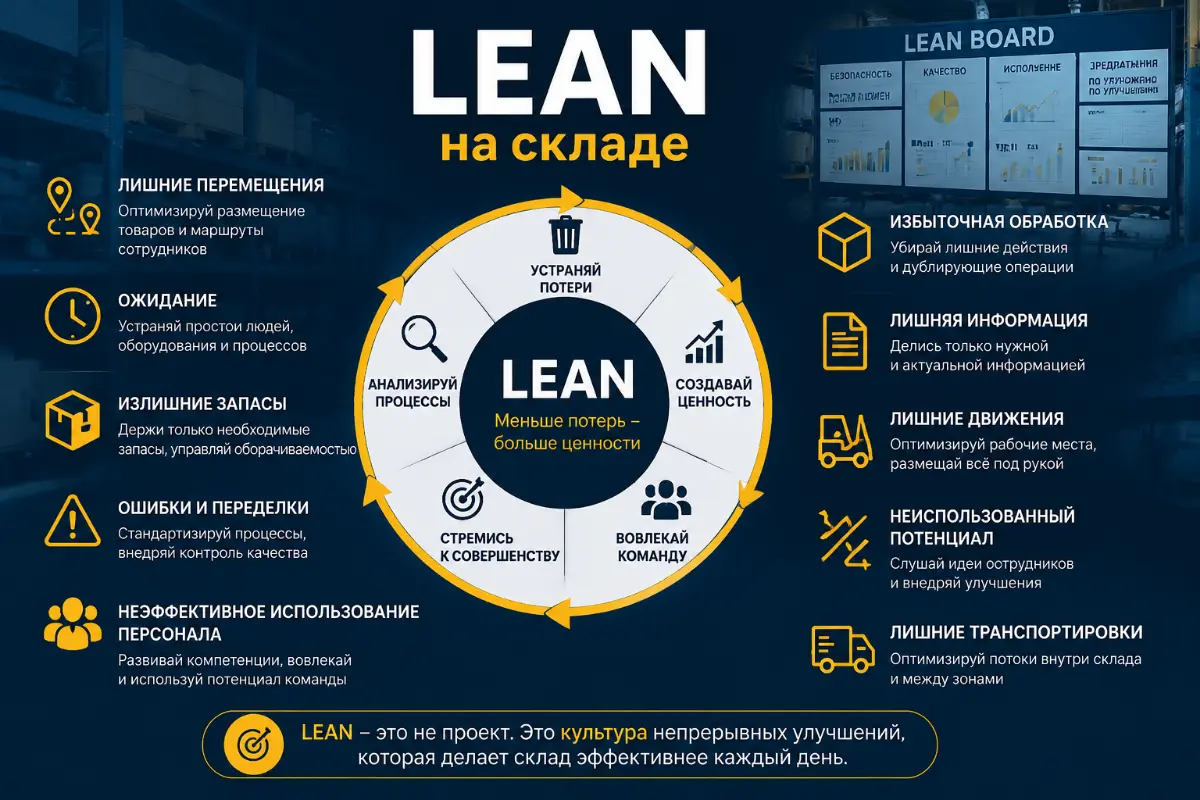 Lean на складе: как убрать потери, ускорить процессы. | Сетка — социальная сеть от hh.ru