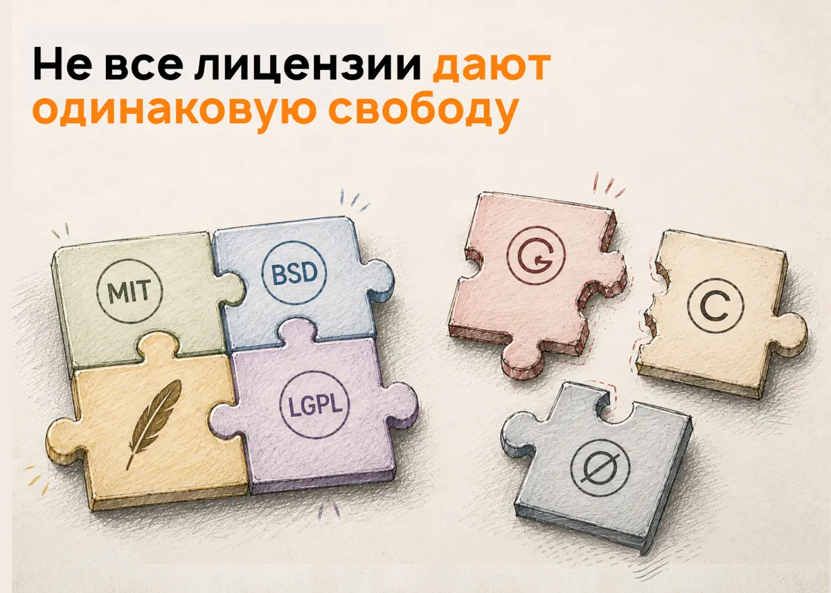 Open source и авторское право | Сетка — социальная сеть от hh.ru