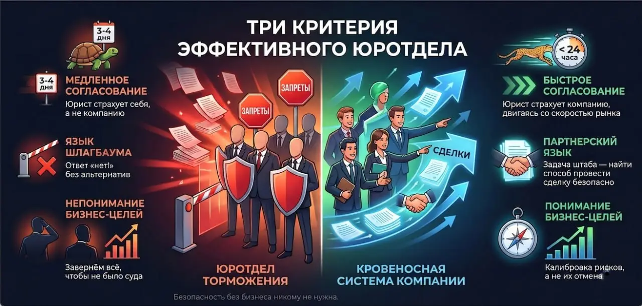 Меня часто спрашивают: «А как вообще понять, нормально работает юротдел или просто создаёт видимость бурной деятельности?» 🤔
Поводом для этого поста стали комментарии под прошлыми разборами | Сетка — социальная сеть от hh.ru
